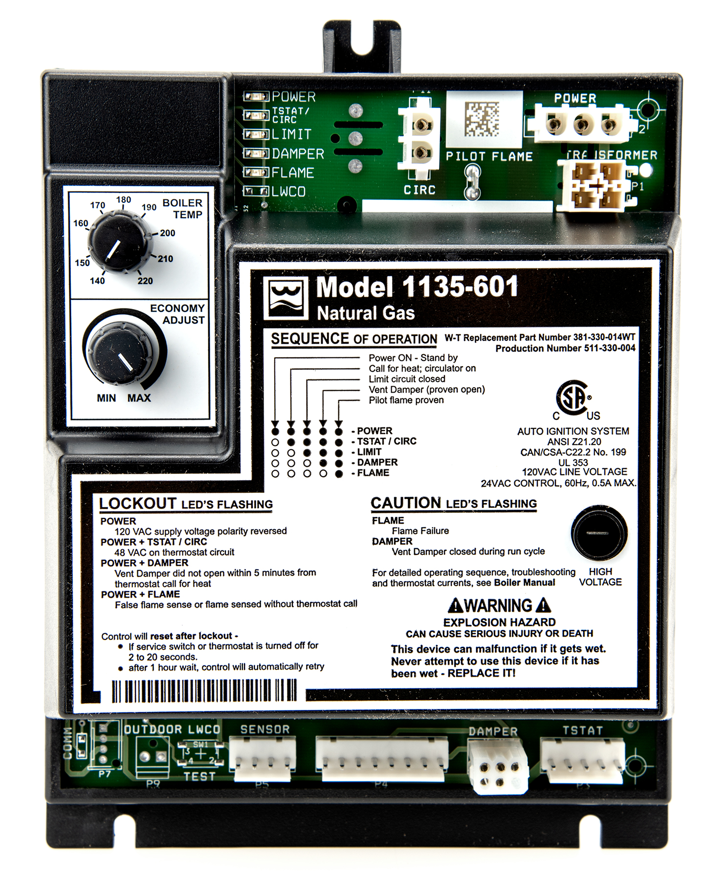 Control module - Natural gas
for williamson GWA