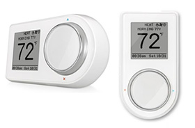 7-Day Wi-Fi Programmable
Thermostat in White 2H/2C,
AUTO C/O, Temp Lim. 
Geofencing White Finish 