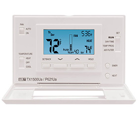 DISC. NO REPLACEMENT 
2h/1c, Universal, Large
screen, Temp limits, Filter
monitor, Smart recovery
5/1/1-day or manual
Programmable