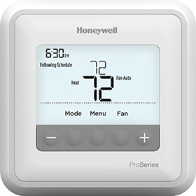 T4 PRO THERMOSTAT, 7-DAY
5-1-1, 5-2 OR NON-PROGRAMMABLE